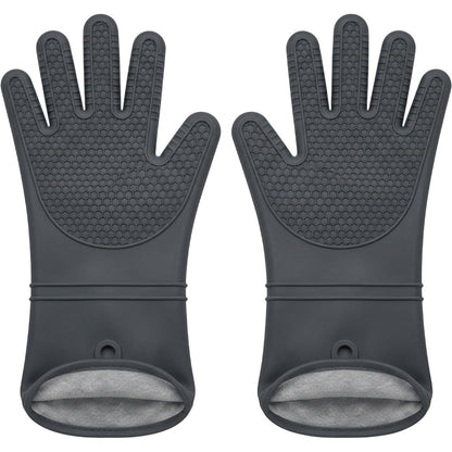 Novoa Five-Finger Silicone Oven Glove Pair 36 cm Graphite - Product view