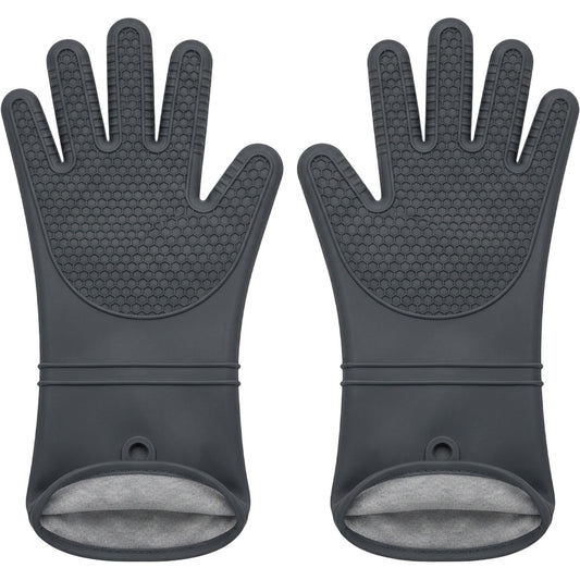 Novoa Five-Finger Silicone Oven Glove Pair 36 cm Graphite - Product view