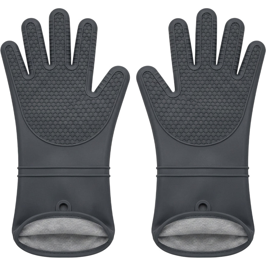 Novoa Five-Finger Silicone Oven Glove Pair 36 cm Graphite