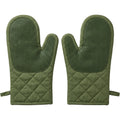 Novoa Quilted Oven Mitt Pair 32 cm Moss Green - Product view